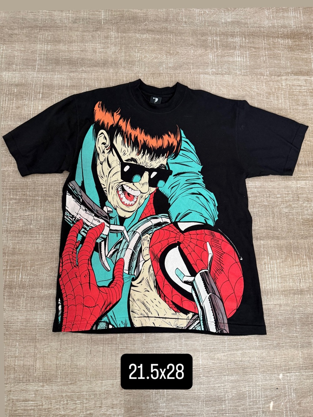 Marvel Spider-Man vs. doc ock mask and disguise men’s medium tee